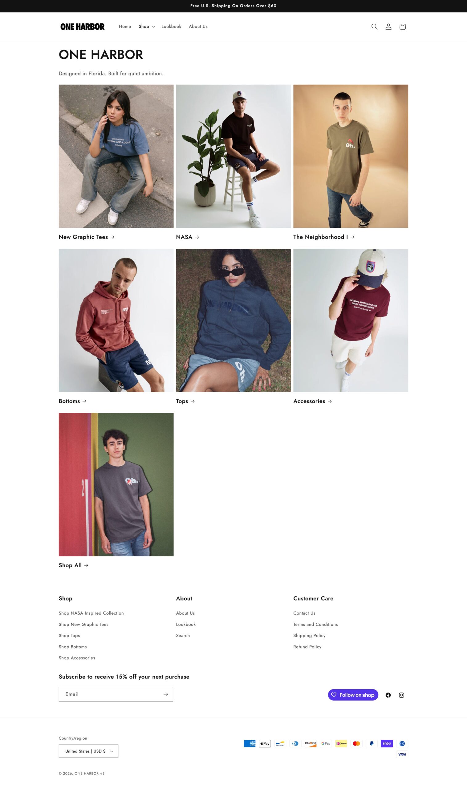 Shopify collections list custom website design