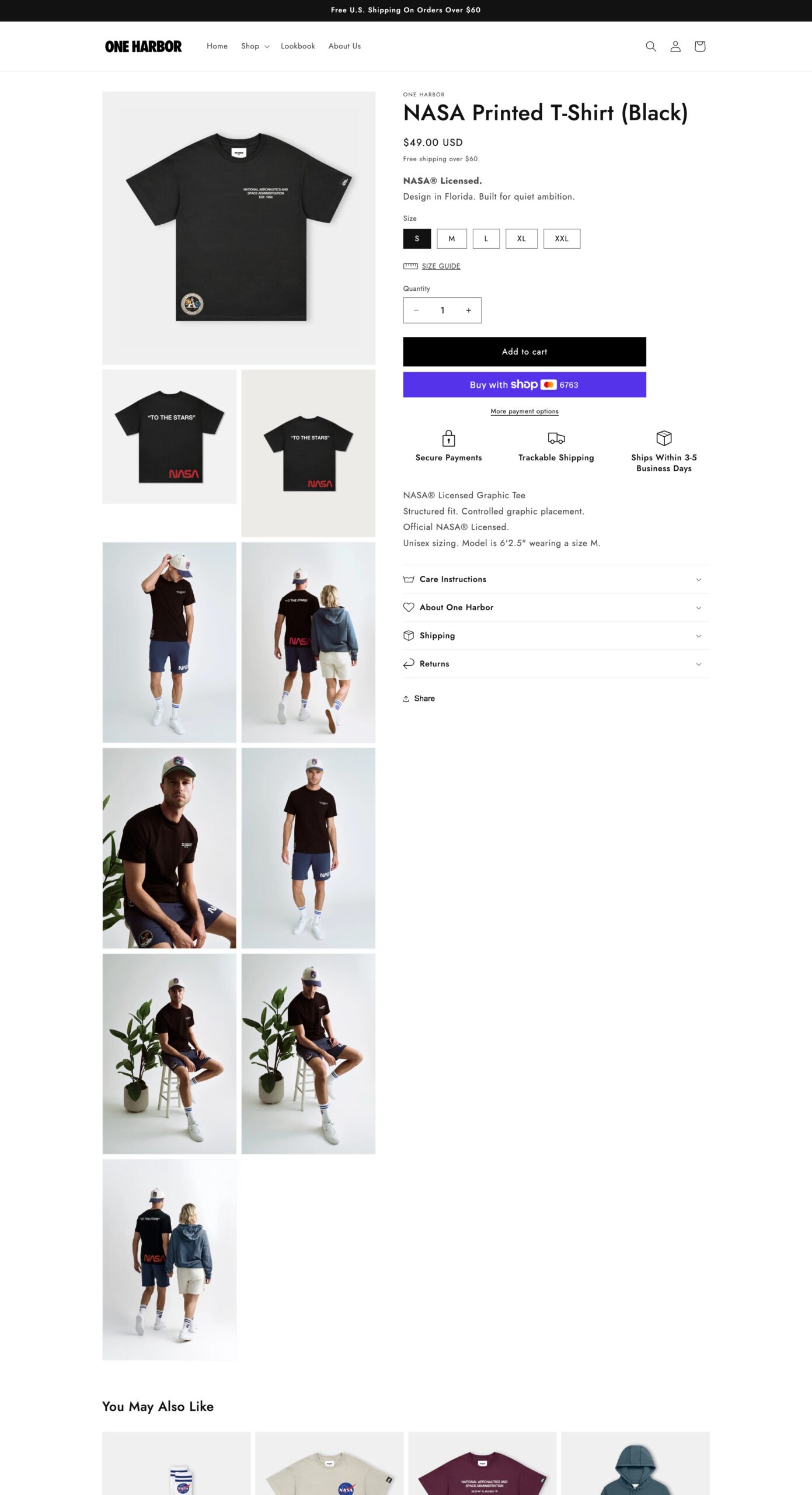high converting clothing store product page example